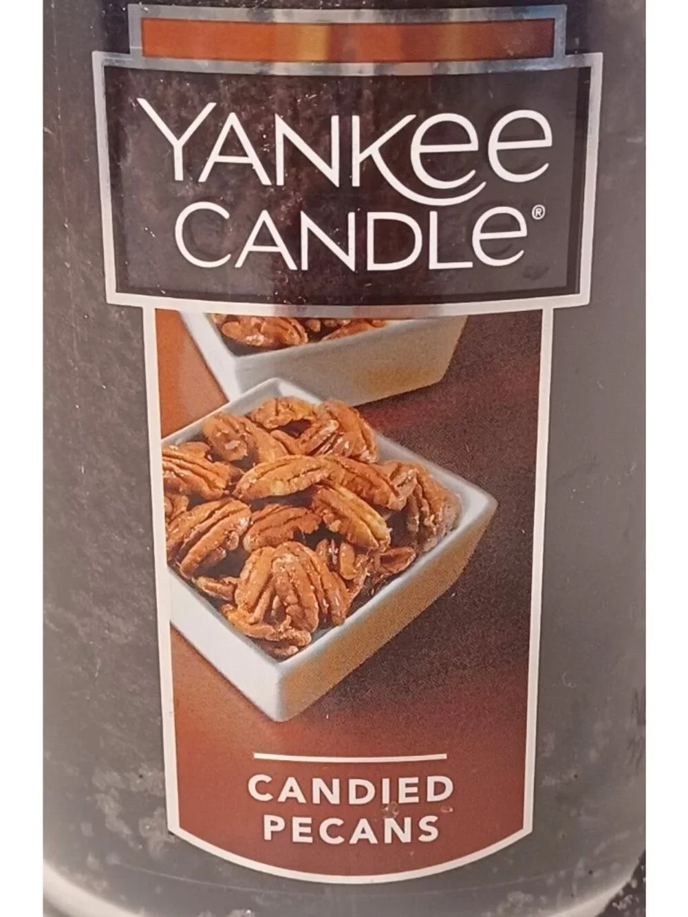 New Yankee Candle Candied Pecans 22oz Large Glass Jar Retired Scented Candle NOS - Picture 2 of 10